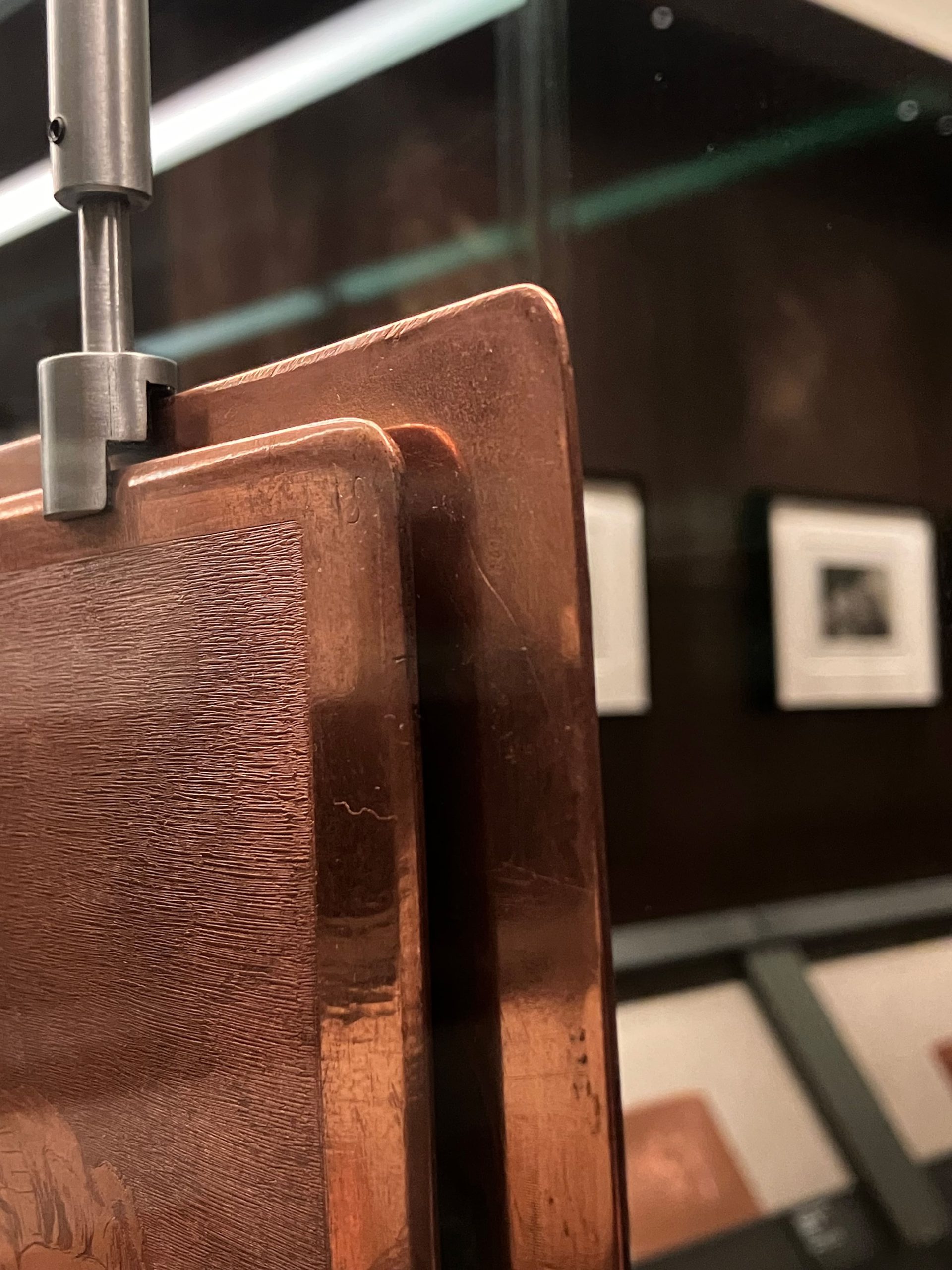 Detalle trasero de plancha calcográfica de Francisco Goya