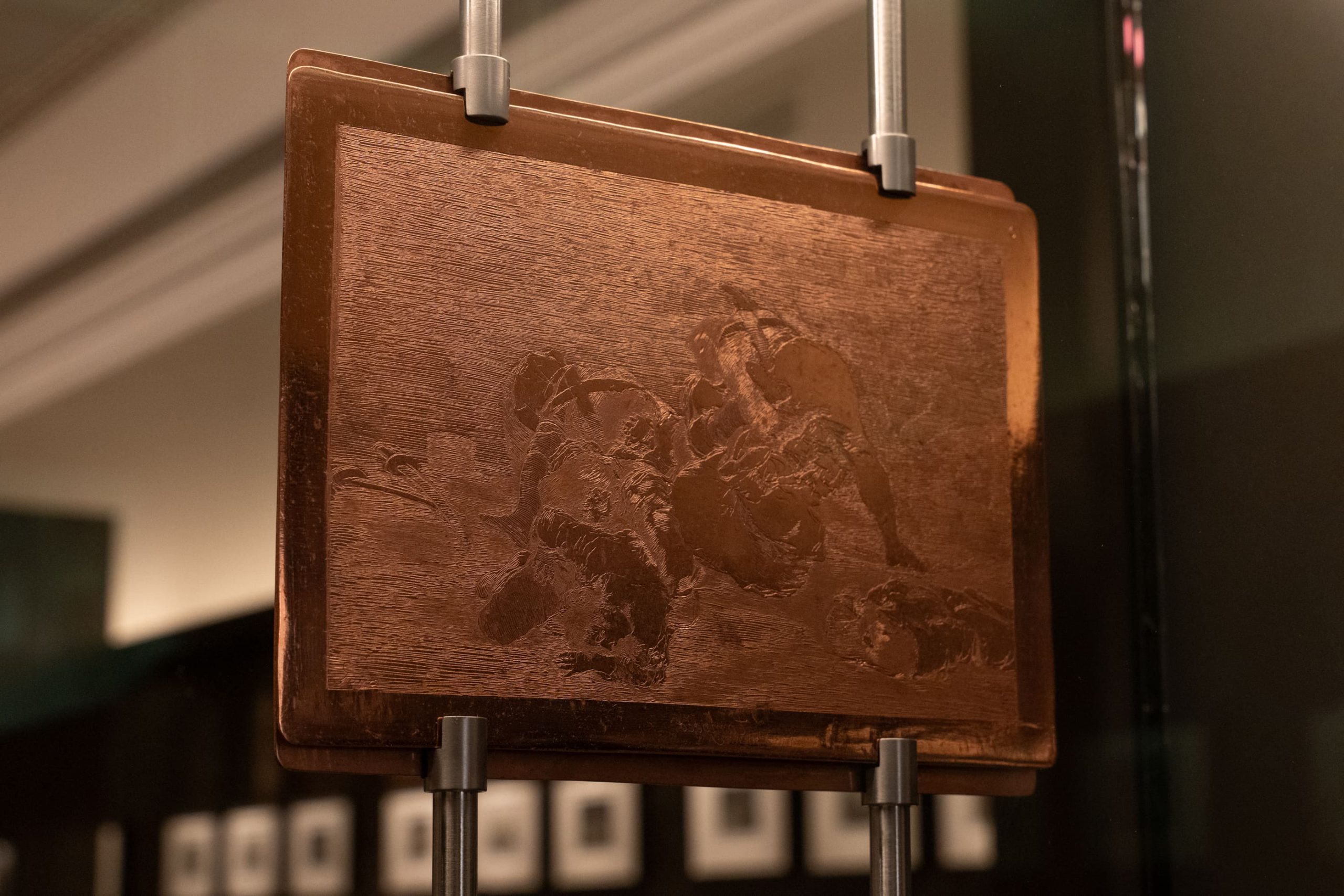 Grabado de Francisco Goya en la Real Academia de Bellas Artes de San Fernando