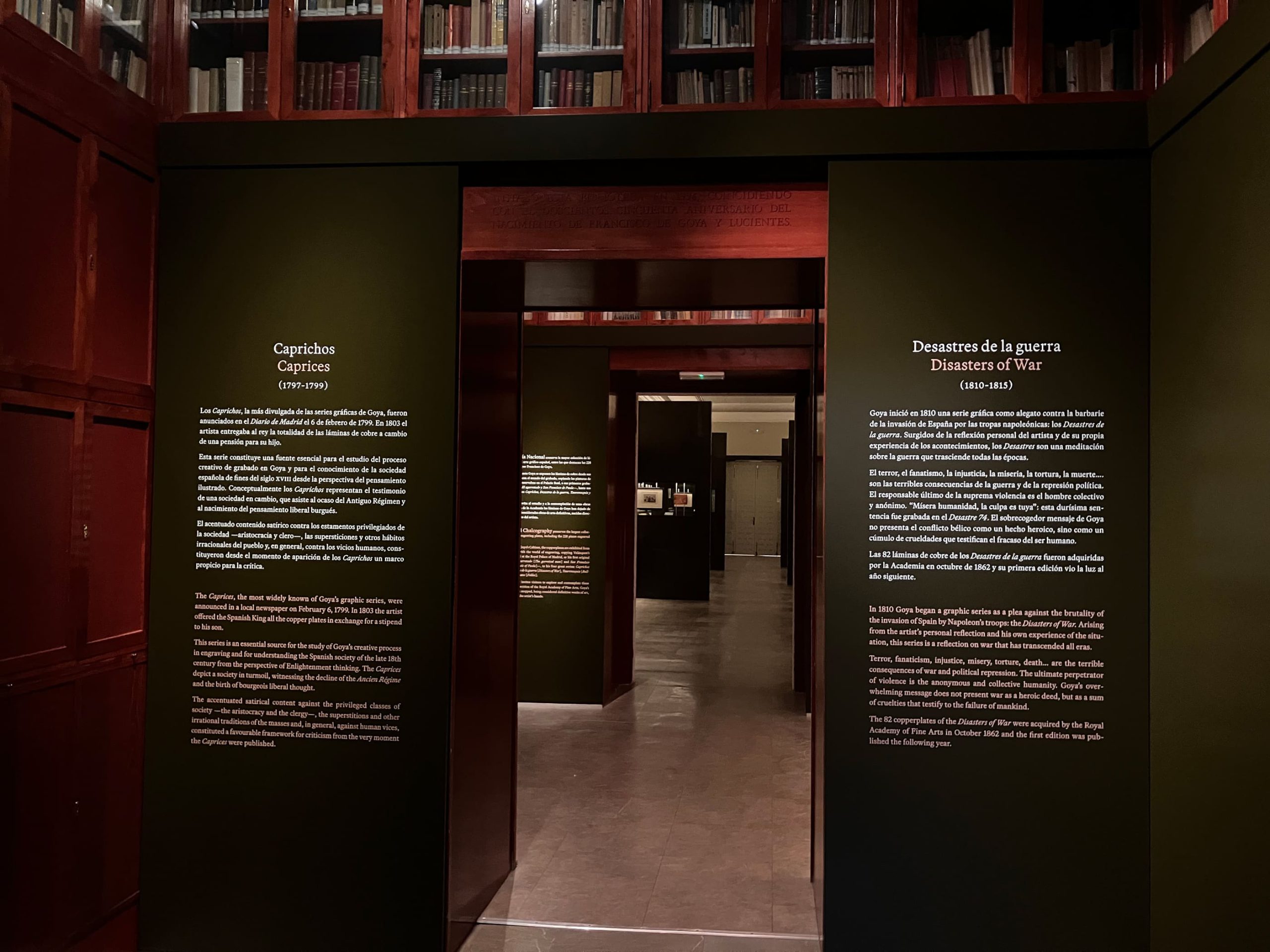 Paneles Informativos Gabinete de Francisco Goya