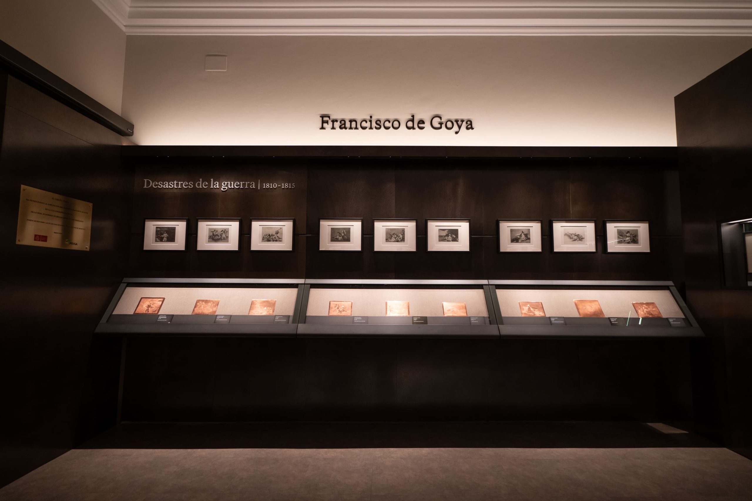 Exposición de grabados y planchas calcográficas de Francisco Goya